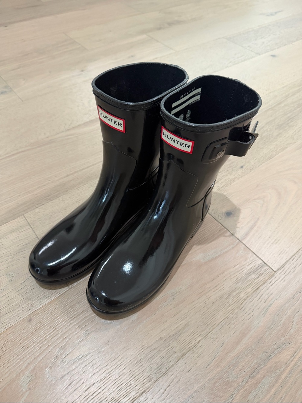 Hunter original gloss short rain boots